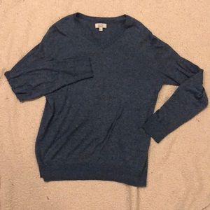 Croft & Barrow Men’s Large Blue V-Neck Sweater